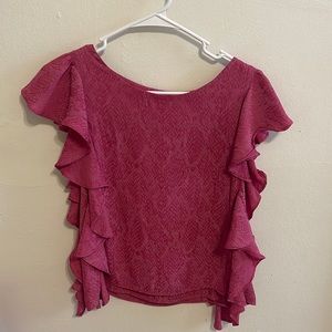 Koch hot pink snake print top.